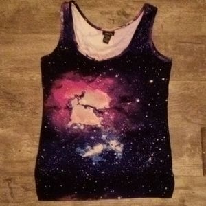 Women's summer shirt or an undershirt from Rue 21 purple and black in color